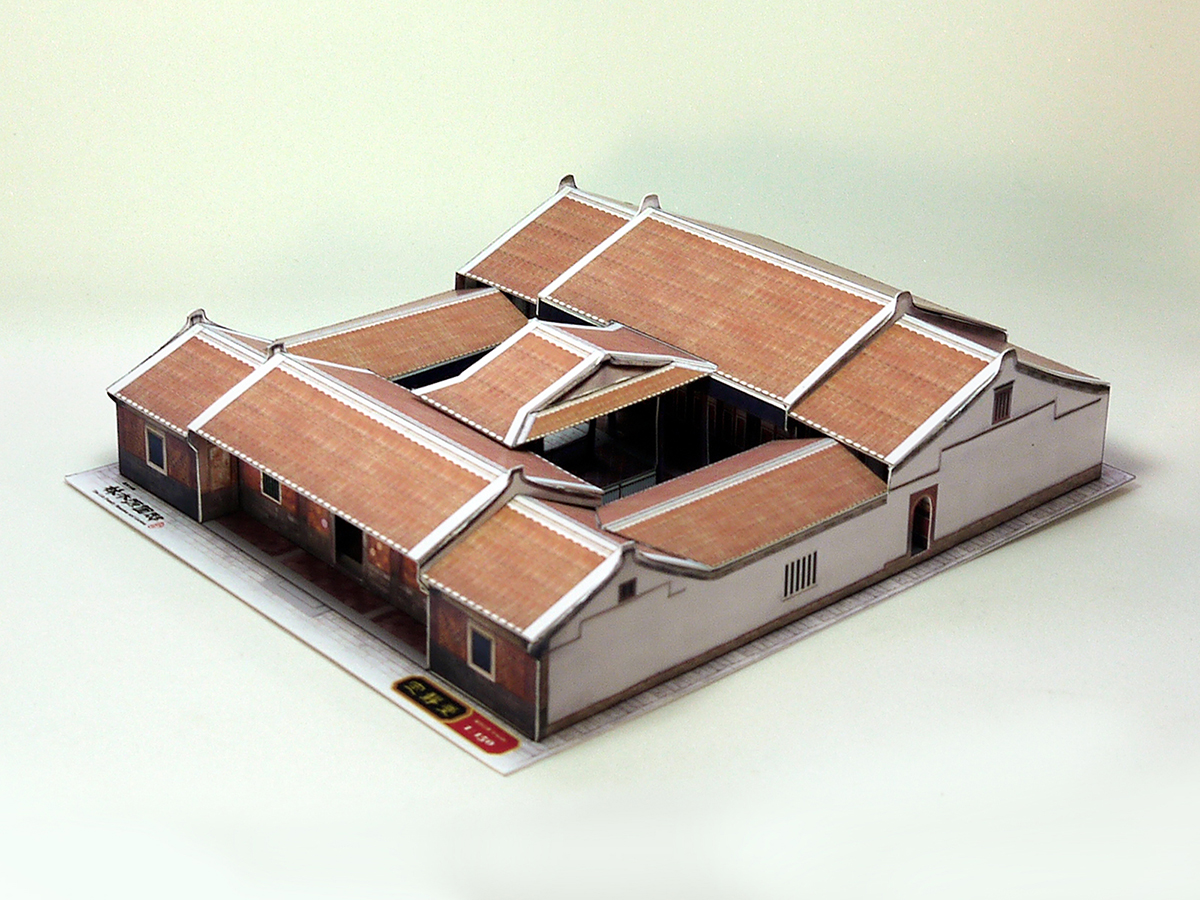 DIY定靜堂建築模型卡