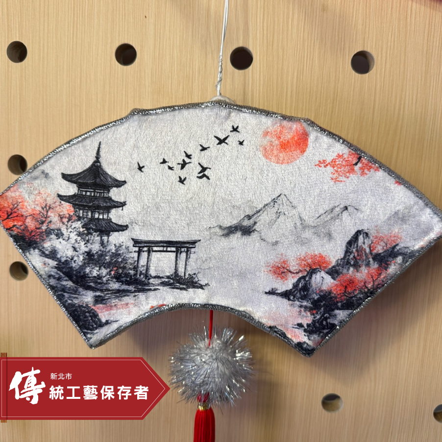 花燈工藝-古風扇形燈籠 (林玉珠)