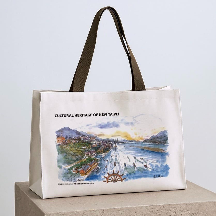 李乾朗手繪托特包